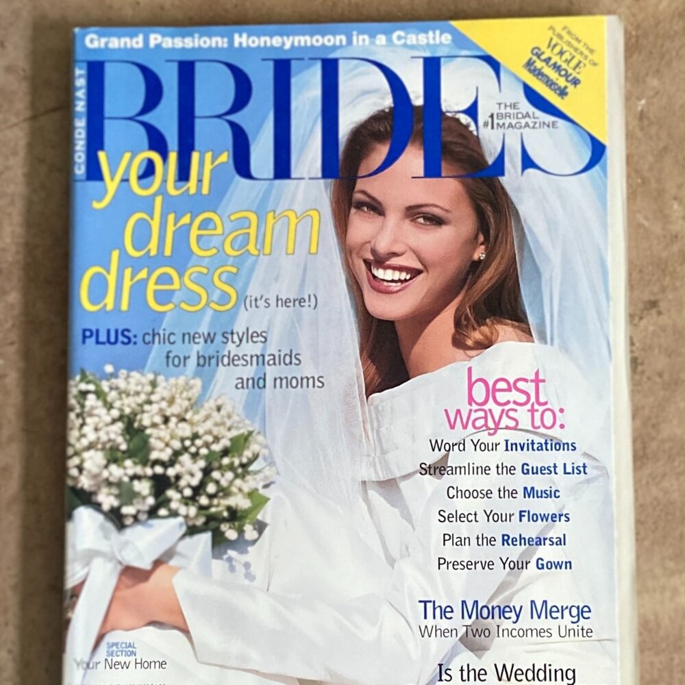 Vintage BRIDES Magazine October/November 1995 Edition